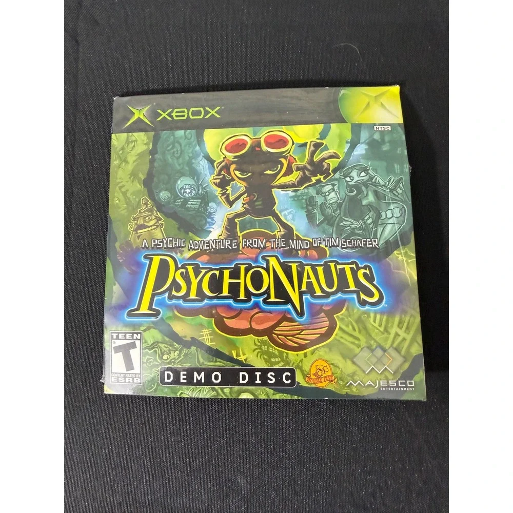 Xbox Psychonauts Demo Disc NTSC Green New Sealed Rare Promotional Not For Sale